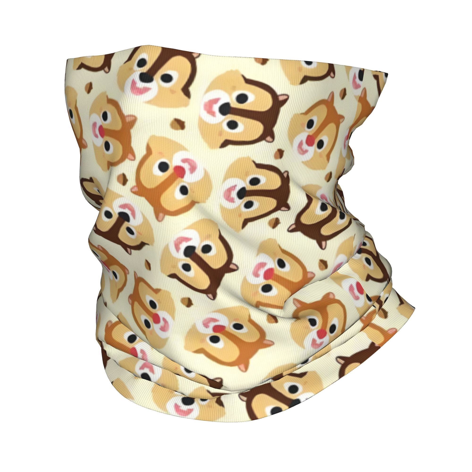 Neck Gaiter Face Cover - ผ้าพันคอคลุมหน้าแบบคลาสสิค ลาย C-Chip และ D-Dale ป้องกันลม