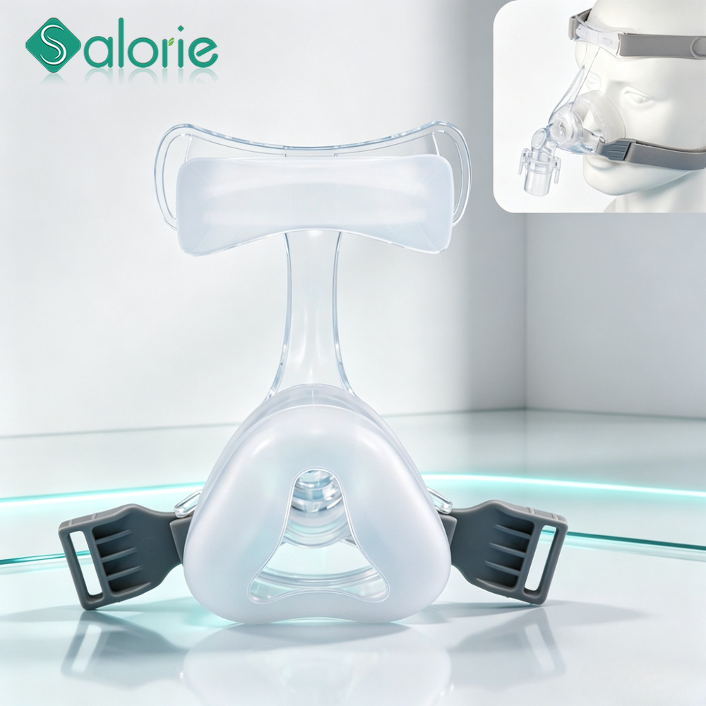 Silicone Mask Bracket - หน้ากาก CPAP สำหรับจมูกแบบนุ่ม แผ่นซิลิโคนเหลว ที่รองหน้าผาก พร้อมอุปกรณ์ยึดแบบปลดเร็ว