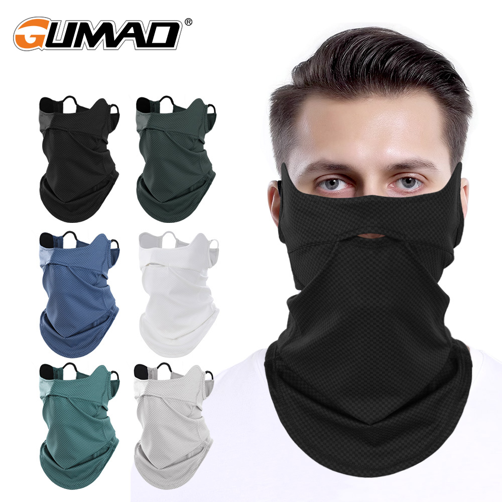 Neck Gaiter Face Cover - หน้ากากปิดหน้าสายรัดคาดผมผ้าปิดคอระบายความร้อนได้อย่างรวดเร็วสำหรับผู้ชาย, ที่คลุมคอปั่นจักรยานกีฬากลางแจ้งเดินป่าตั้งแคมป์วิ่ง