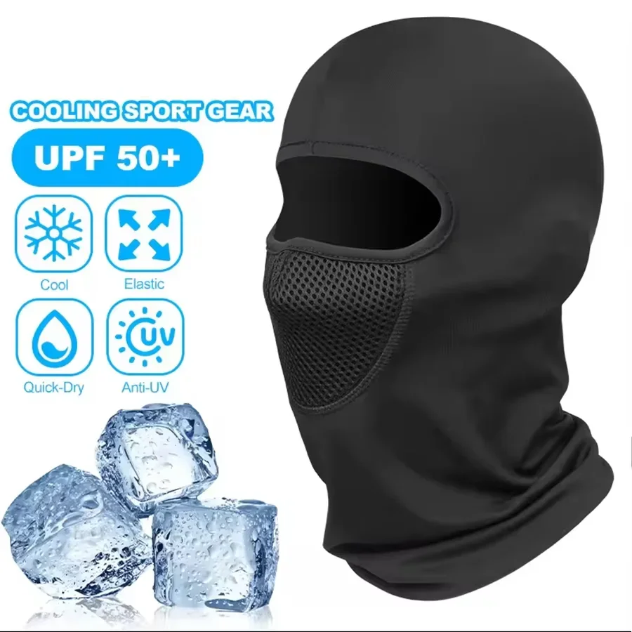 Sports Mask Breathable - หน้ากากปิดหน้าสำหรับขี่มอเตอร์ไซค์ ป้องกันลมและให้ความอบอุ่น ระบายอากาศได้ดี หมวกบาลาคลาวา ผ้าพันคอ ฮู้ด