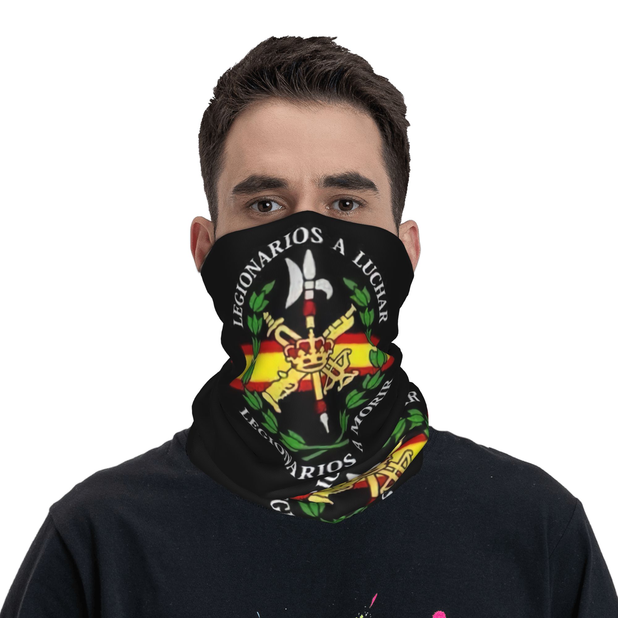 ผ้าคลุมหน้าแบบบาลาคลาวา ลายตรา - Neck Gaiter Face Cover บทวิจารณ์และราคา